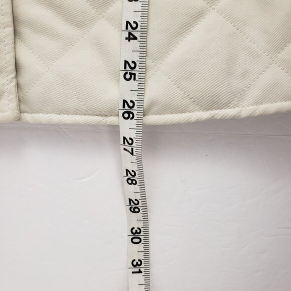 Orvis XSP Cream Off White Quilted Jacket Womens Hunter Sport Field Petite Coat - Picture 13 of 15